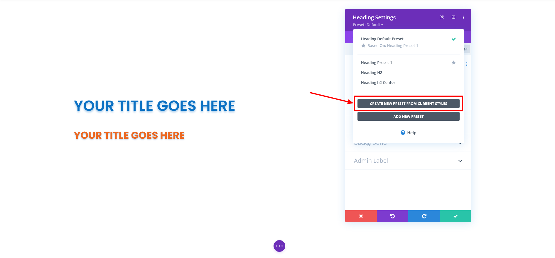 Applying Divi Presets to multiple modules for consistent design