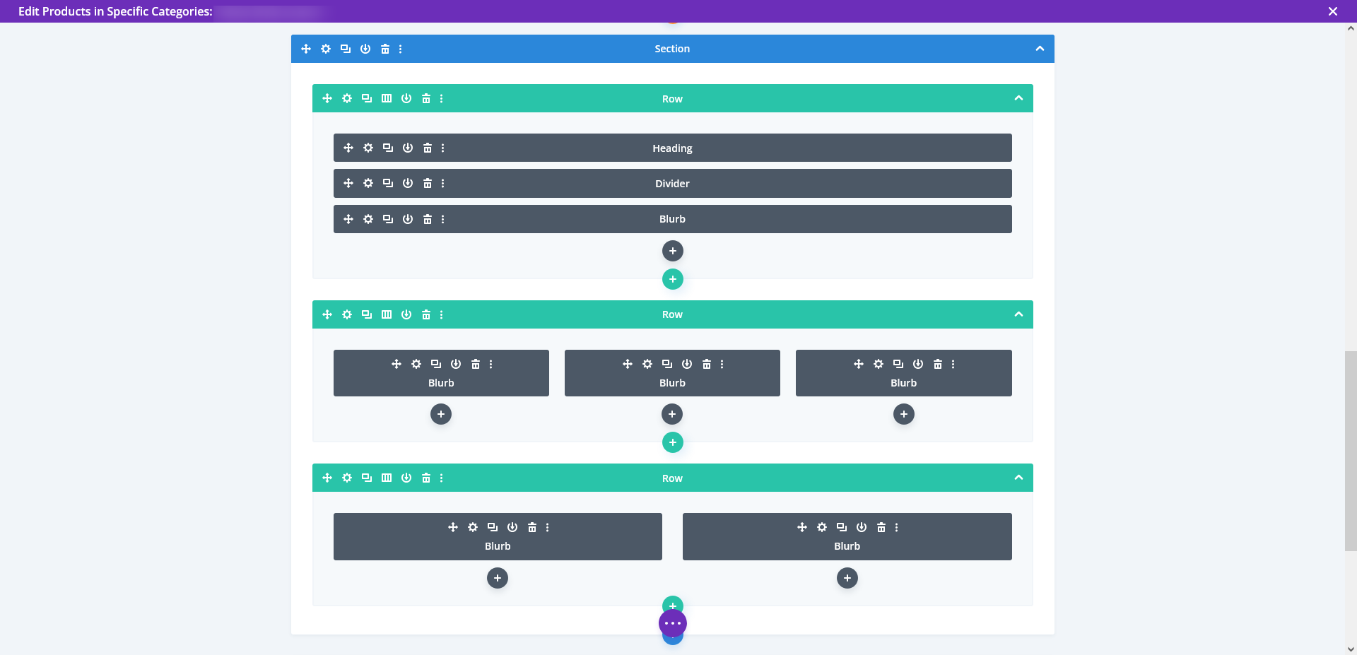 Open your template in: Divi → Theme Builder → Product Template (or any template) Here I created a Product Template and added multiple ACF fields to each product.