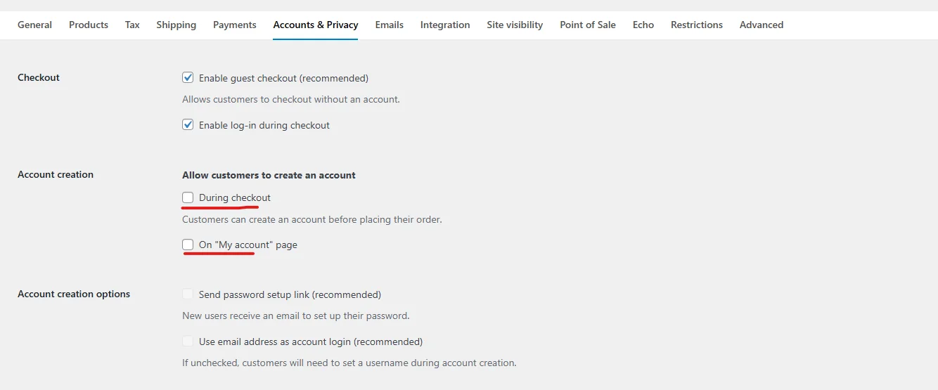 How to Disable Registration in WooCommerce