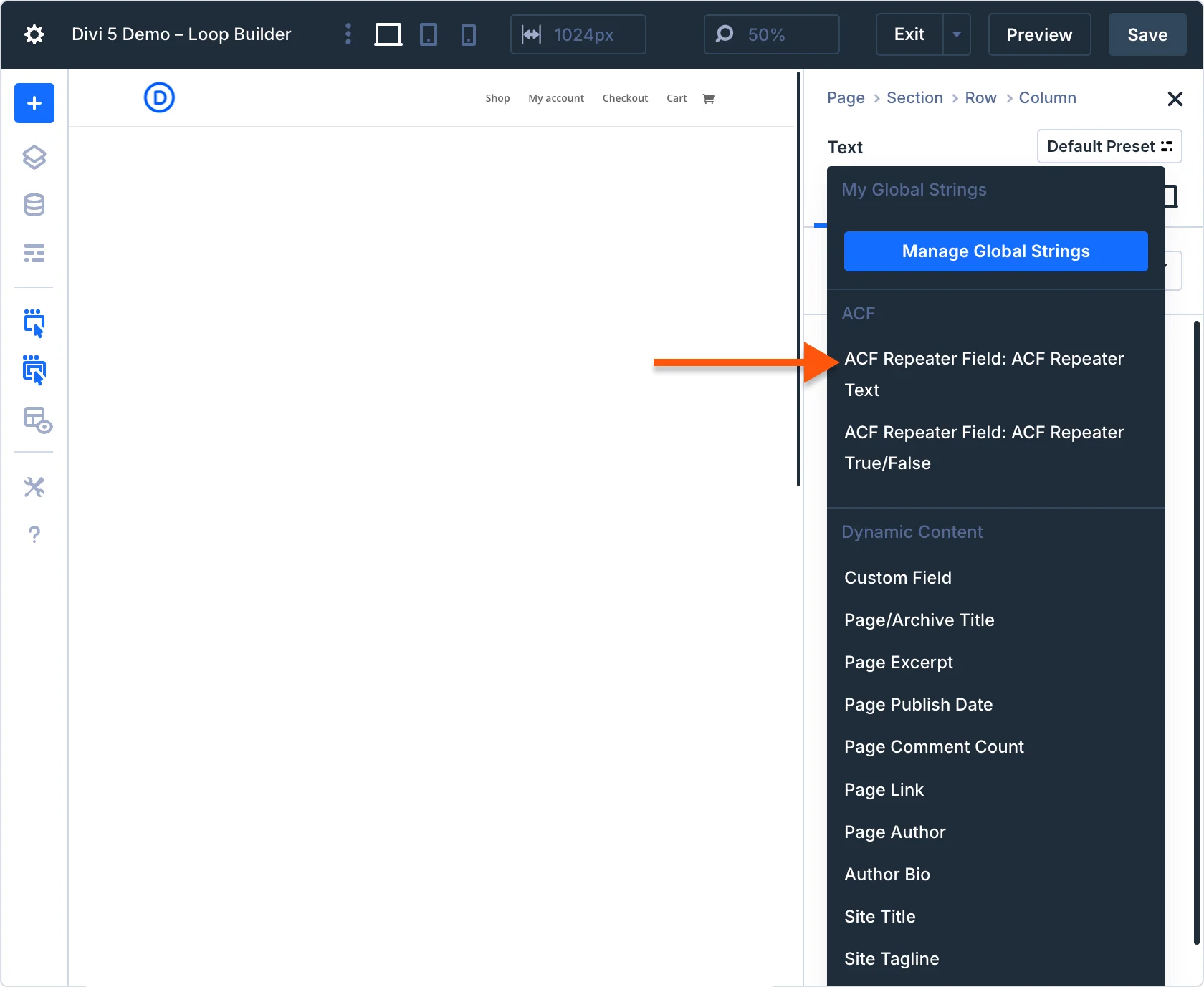 Connect Dynamic Content