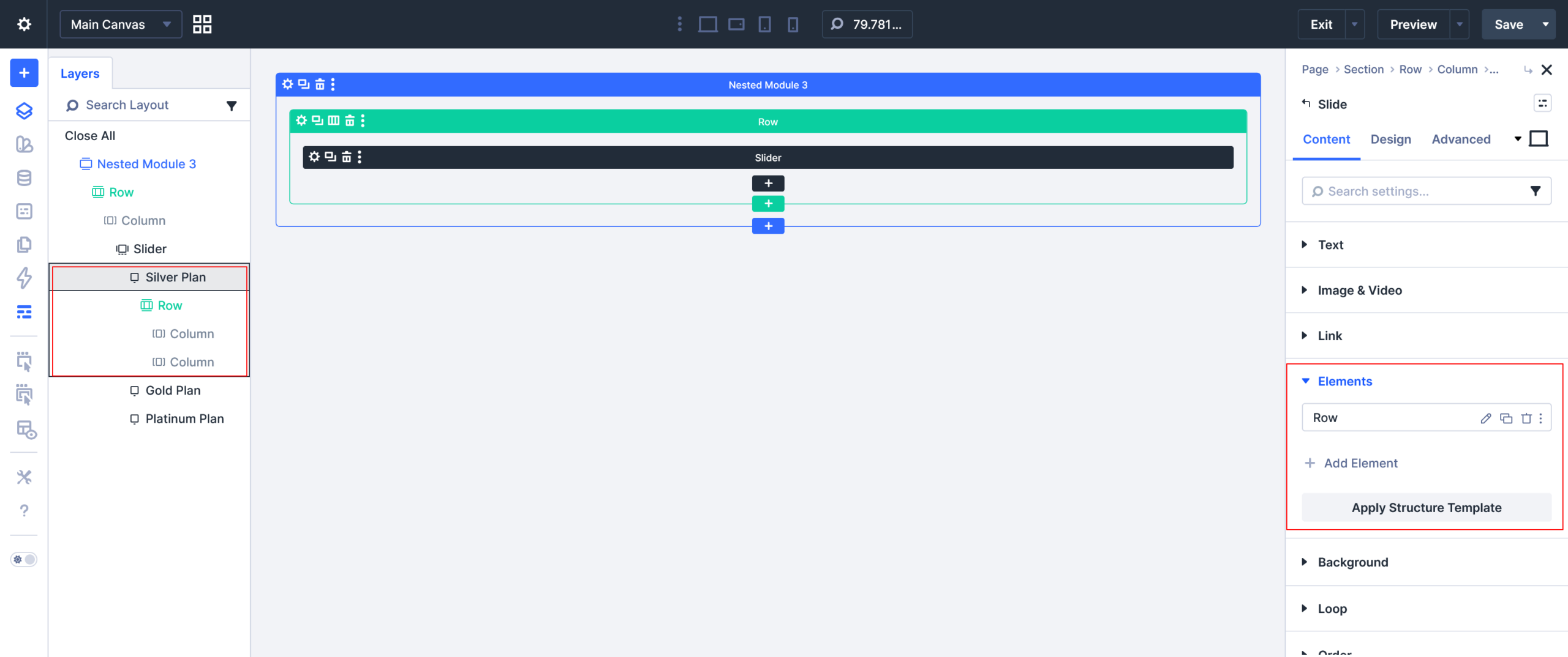 Add-row-inside-slide