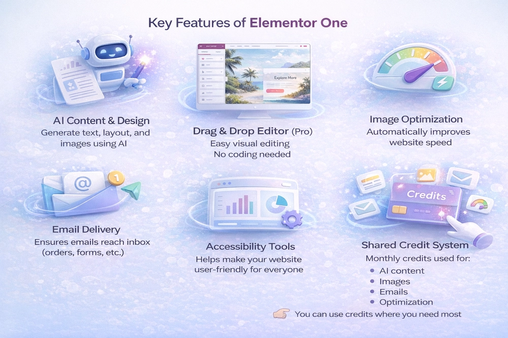 Key Features of Elementor One