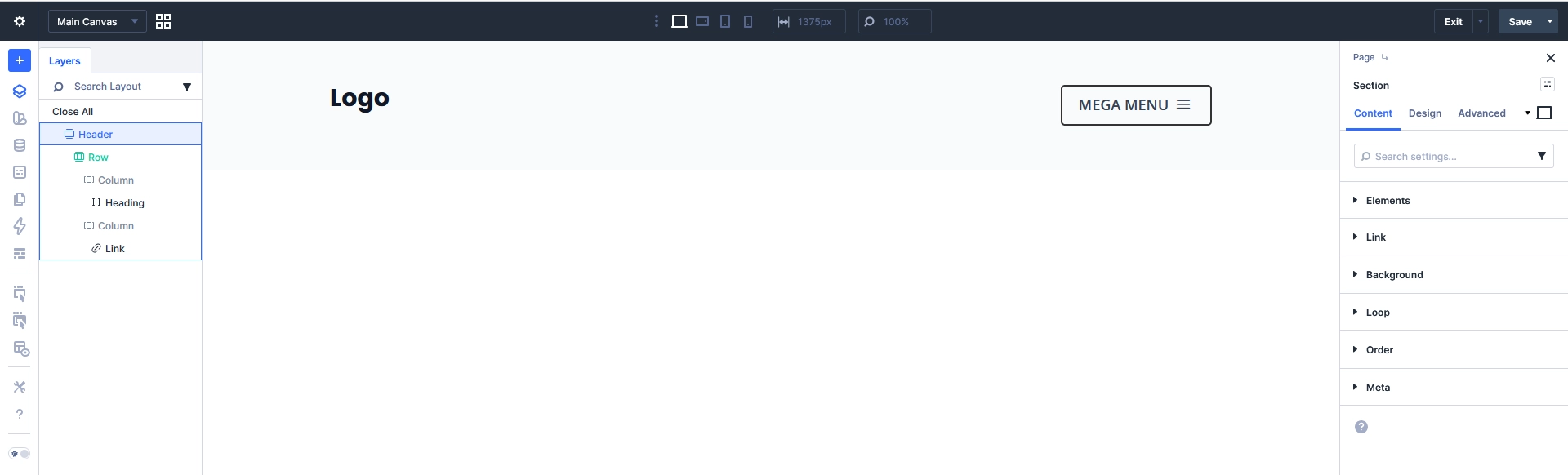 create-header-layout