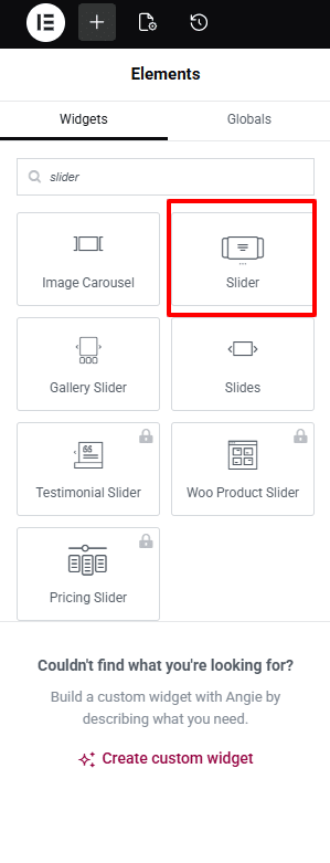 Select Slider Widget