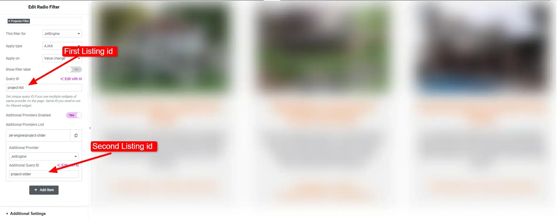 Enable AJAX Filtering