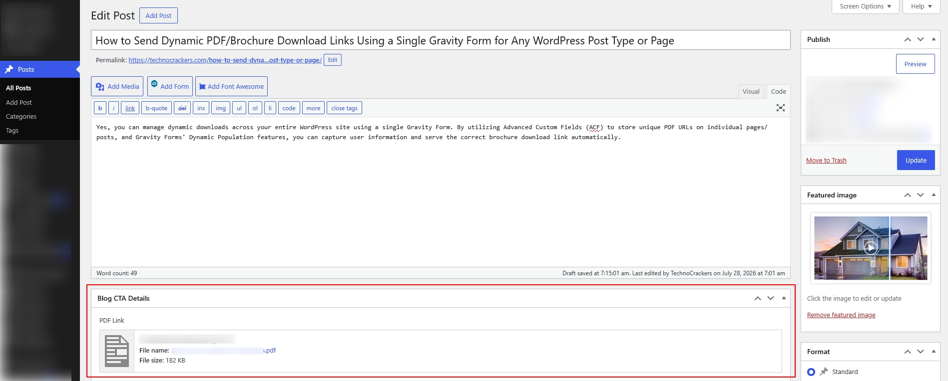 Blog Post with PDF Link