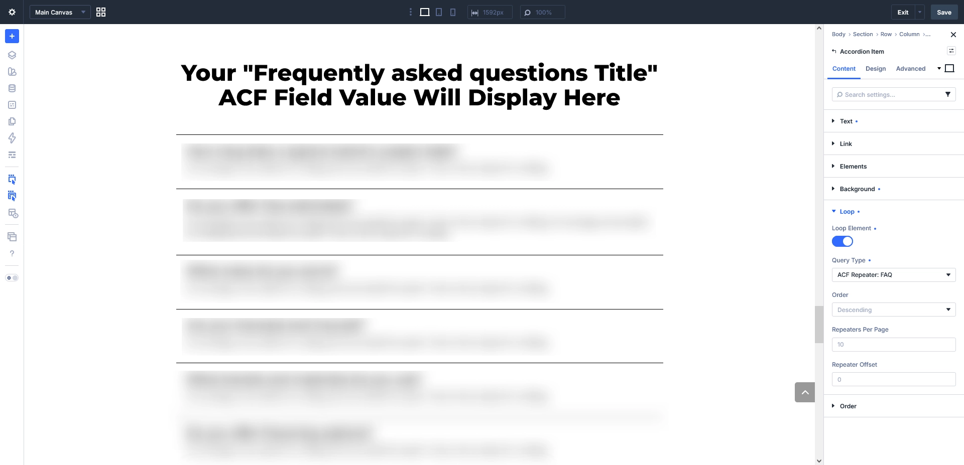 Create the Dynamic FAQ Accordion