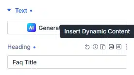 Insert Dynamic Content