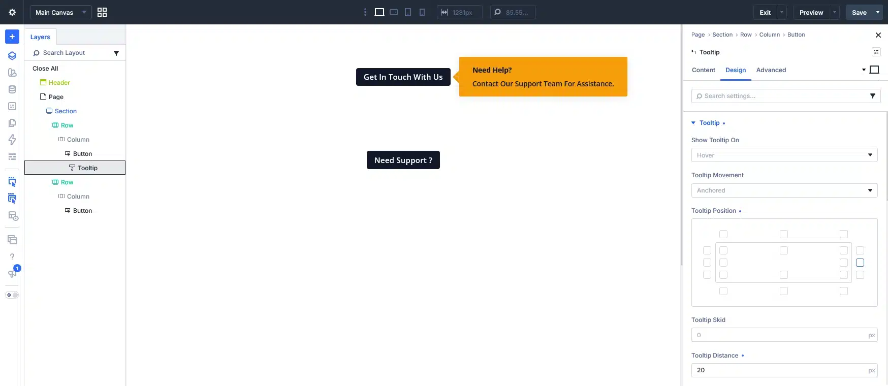 Step 3 Choose How the Tooltip Appears