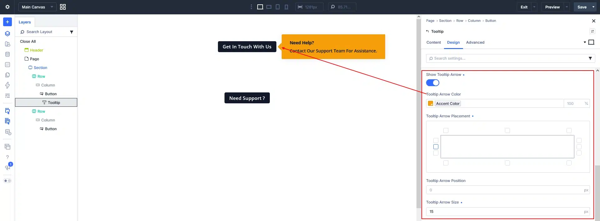 Step 6 Add a Tooltip Arrow