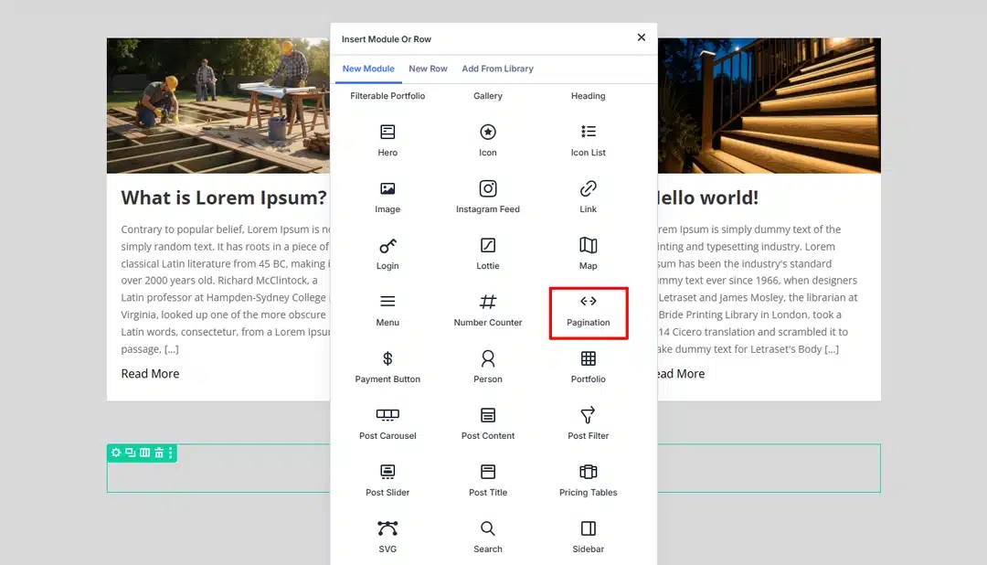 Add Pagination