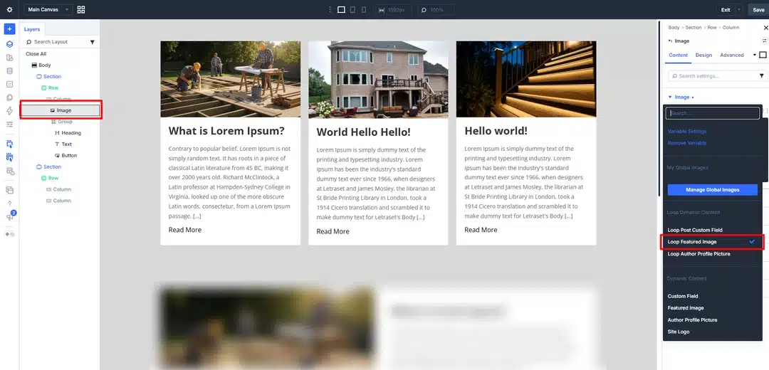 Add the Featured Image Area