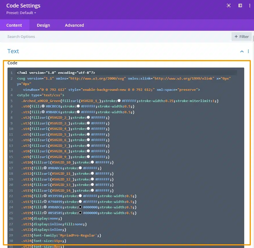 Add the SVG to Your WordPress Page
