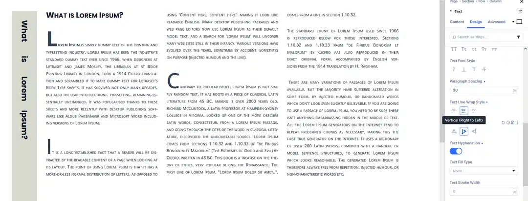 Create Unique Headings With Text Direction