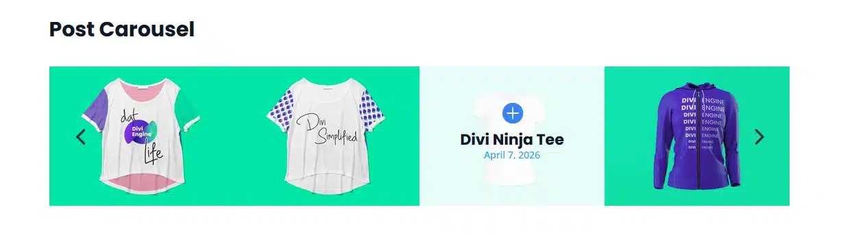 Option 1 Use the Divi 5 Post Carousel Module