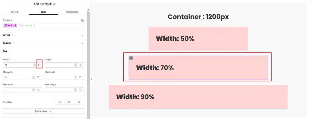 Percentage-Based Values