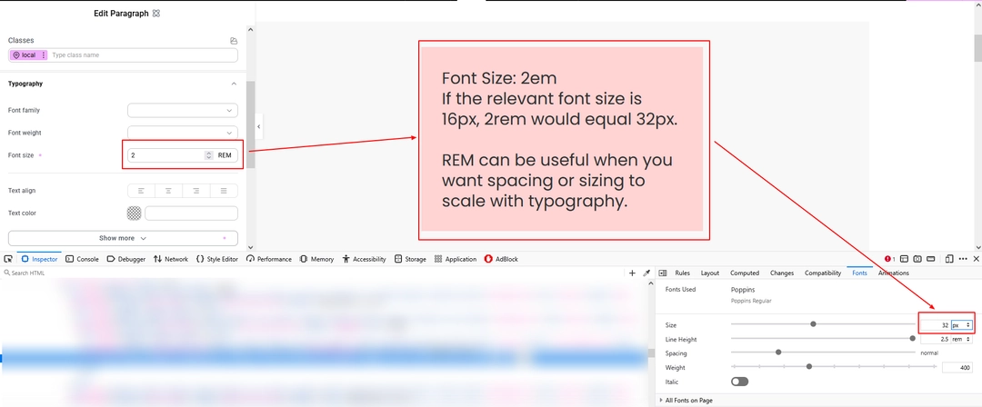 REM – Relative to the Root Font Size