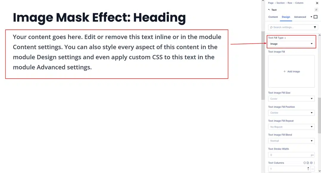 Select Image Fill
