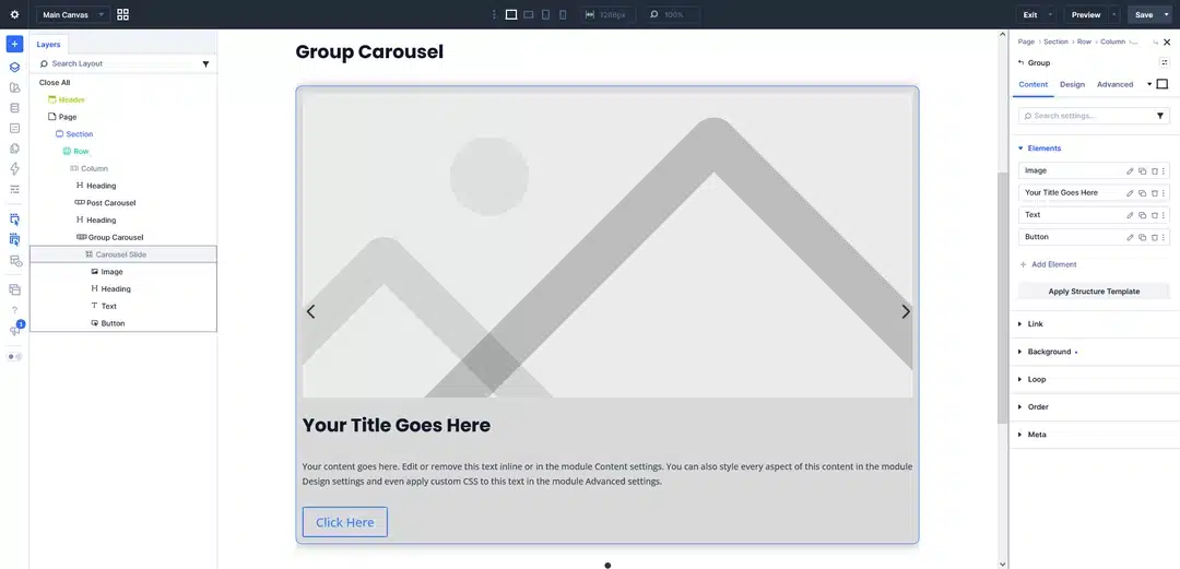 Step 2 Design Your First Carousel Slide