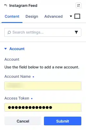 Step 2.1 Add Account Details