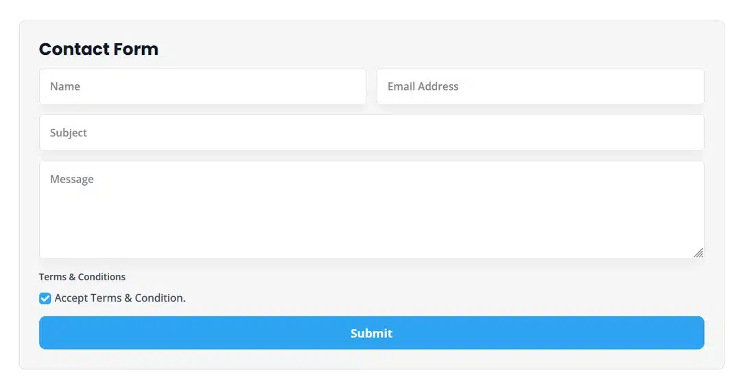 Styled Contact Form