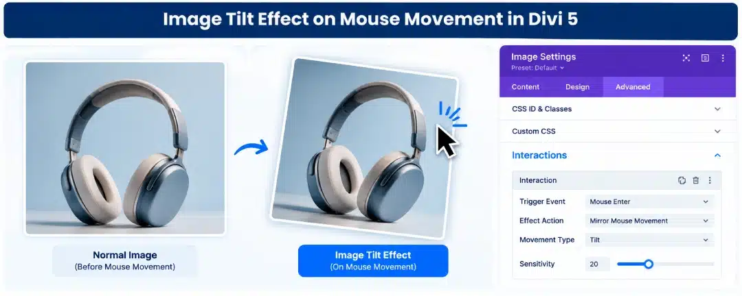 Tilt Effect to Images