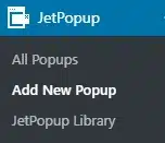 Add New Popup
