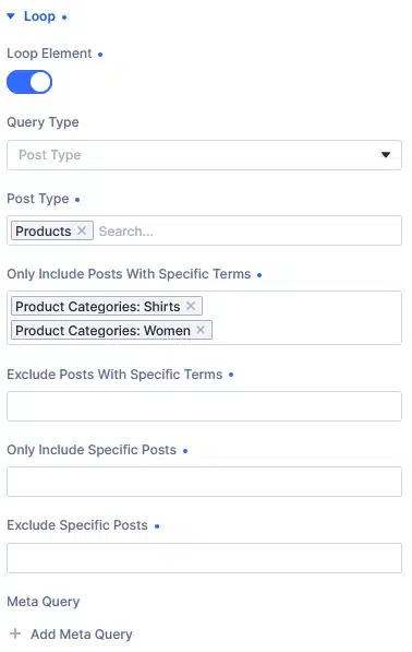 Choose Which Products to Display