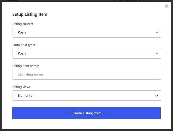 Create Your Main Listing Template