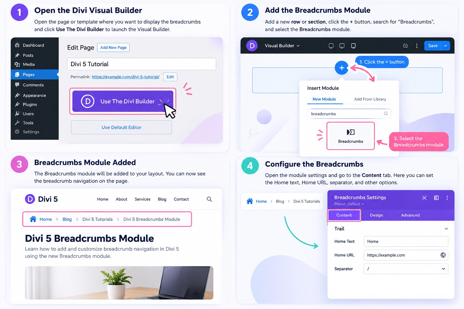 How to Add Breadcrumbs in Divi 5