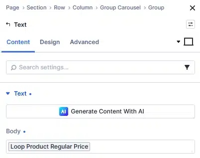 Product price